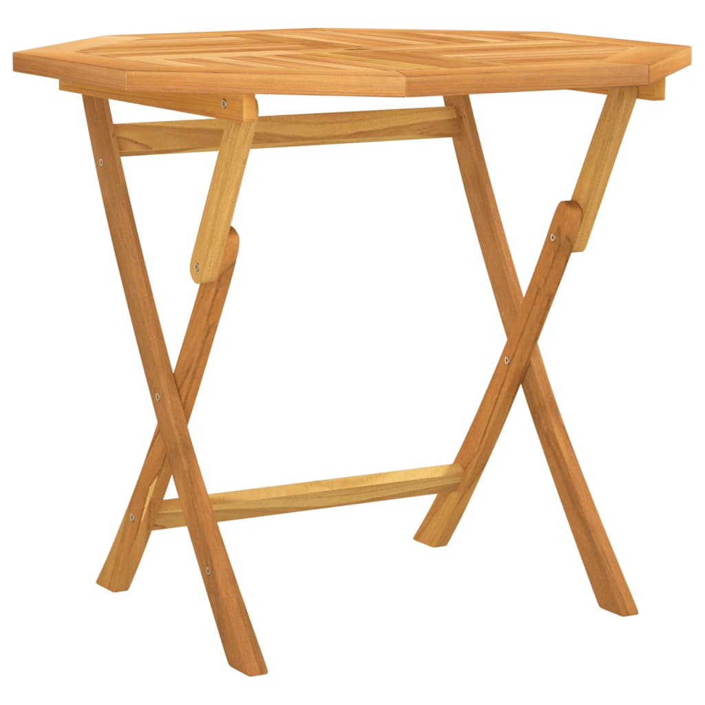 Klappbarer Gartentisch 85x85x76 cm Teak Massivholz